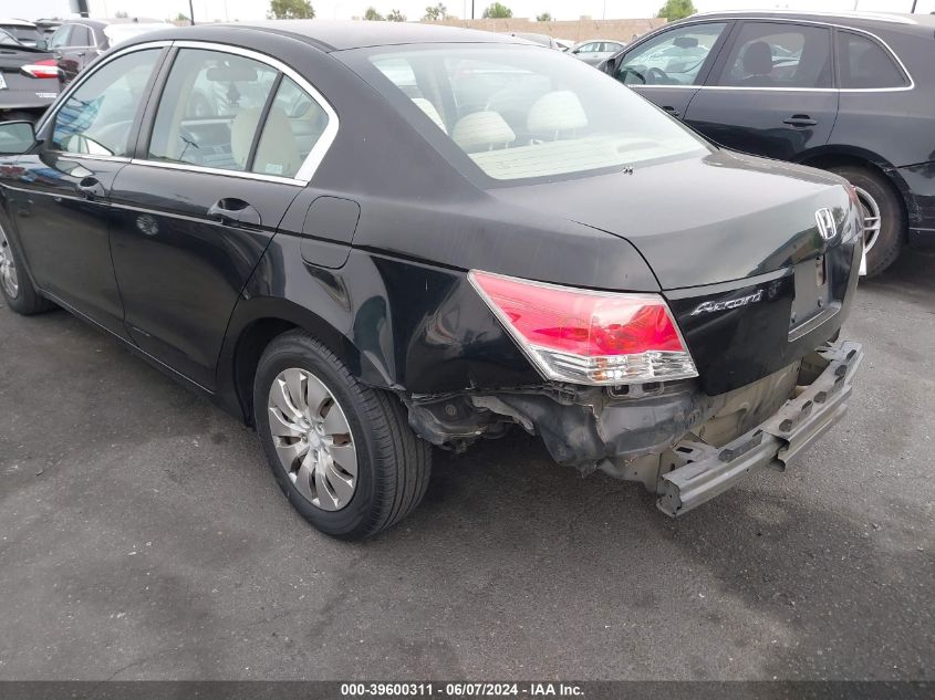 2010 Honda Accord 2.4 Lx VIN: 1HGCP2F38AA014604 Lot: 39600311