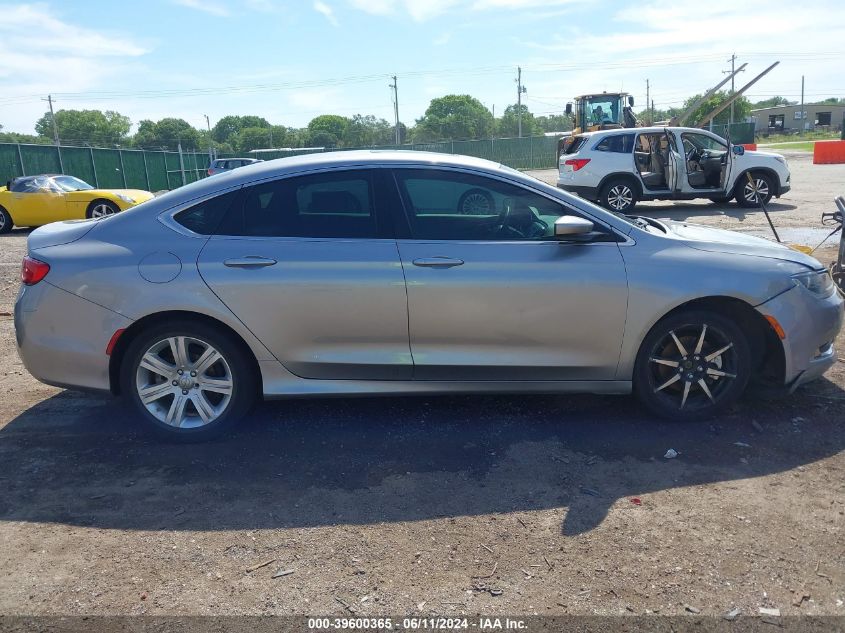 2015 Chrysler 200 Limited VIN: 1C3CCCAB9FN733900 Lot: 39600365