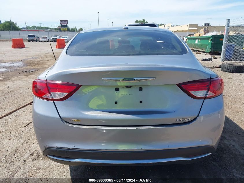 2015 Chrysler 200 Limited VIN: 1C3CCCAB9FN733900 Lot: 39600365