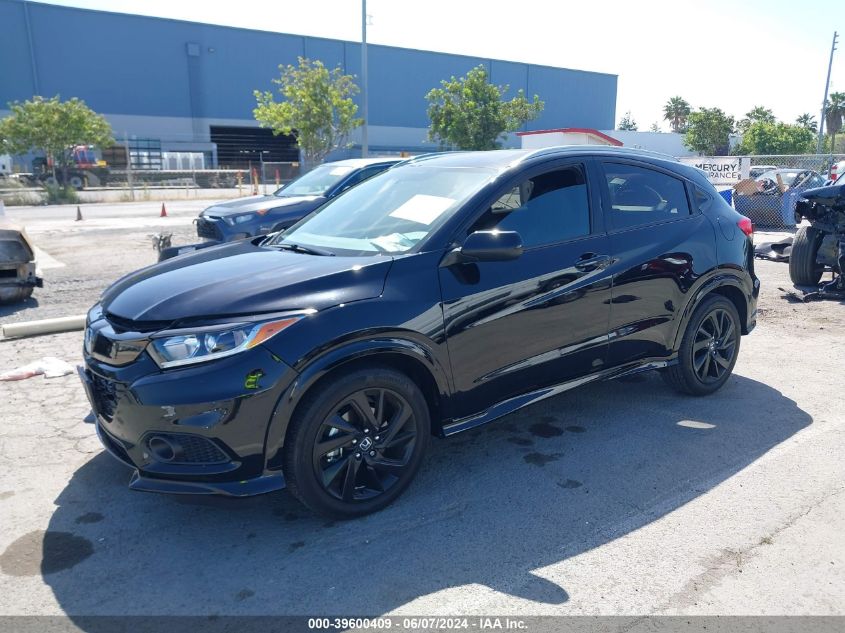 2022 Honda Hr-V 2Wd Sport VIN: 3CZRU5H14NM712919 Lot: 39600409