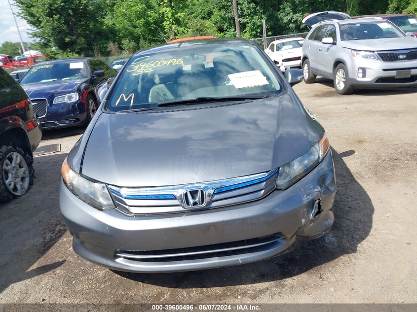 2012 Honda Civic Hybrid VIN: JHMFB4F35CS001388 Lot: 39600496