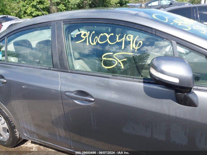 2012 Honda Civic Hybrid VIN: JHMFB4F35CS001388 Lot: 39600496