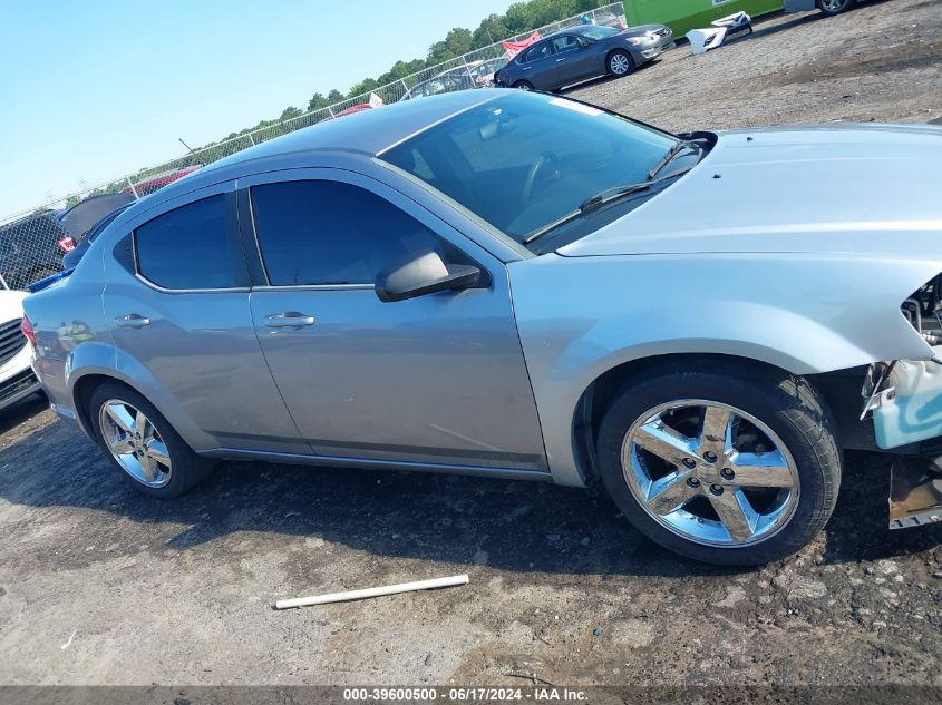 2013 Dodge Avenger Se VIN: 1C3CDZAB6DN536793 Lot: 39600500