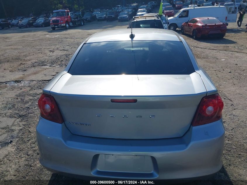 2013 Dodge Avenger Se VIN: 1C3CDZAB6DN536793 Lot: 39600500