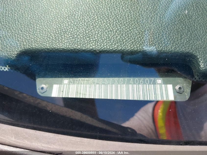 2008 Chevrolet Avalanche 1500 Lt VIN: 3GNFK12318G140607 Lot: 39600503