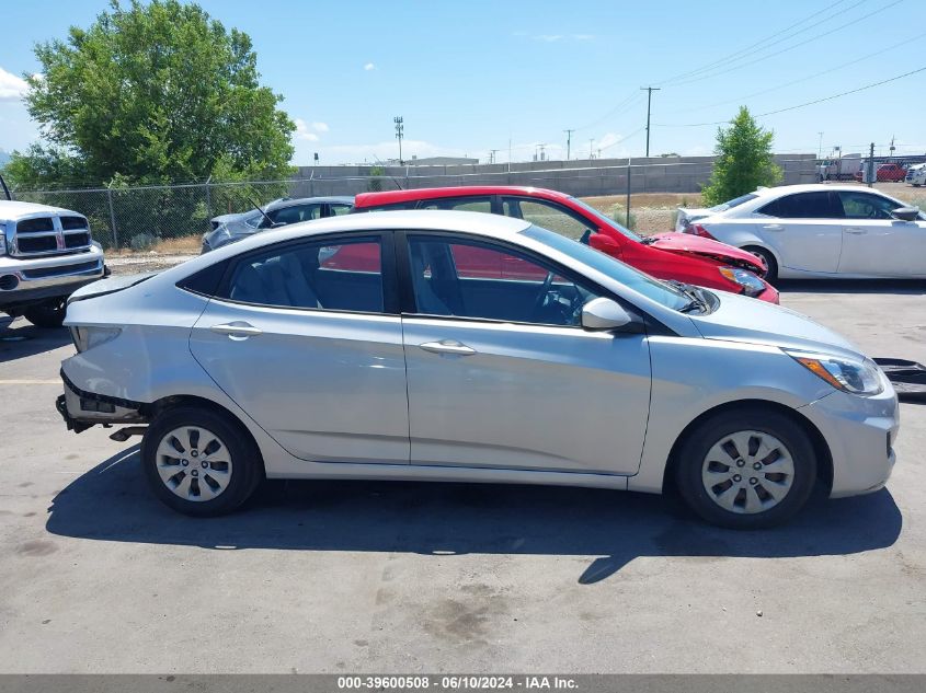 2016 Hyundai Accent Se VIN: KMHCT4AE1GU089260 Lot: 39600508