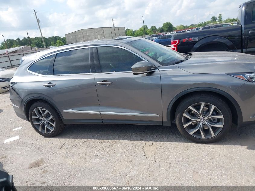 2024 Acura Mdx Technology Package VIN: 5J8YD9H42RL001988 Lot: 39600567