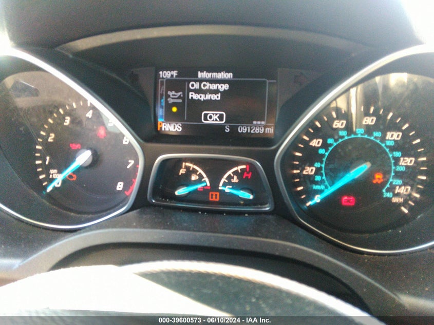 2016 Ford Escape Se VIN: 1FMCU0G98GUB25333 Lot: 39600573