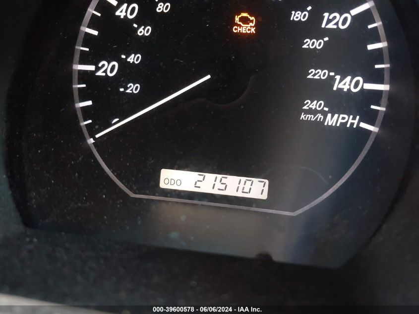 2004 Lexus Rx 330 VIN: JTJHA31U740070391 Lot: 39600578