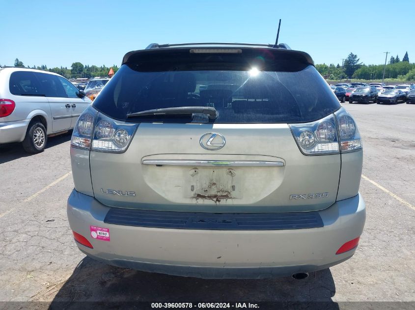 2004 Lexus Rx 330 VIN: JTJHA31U740070391 Lot: 39600578