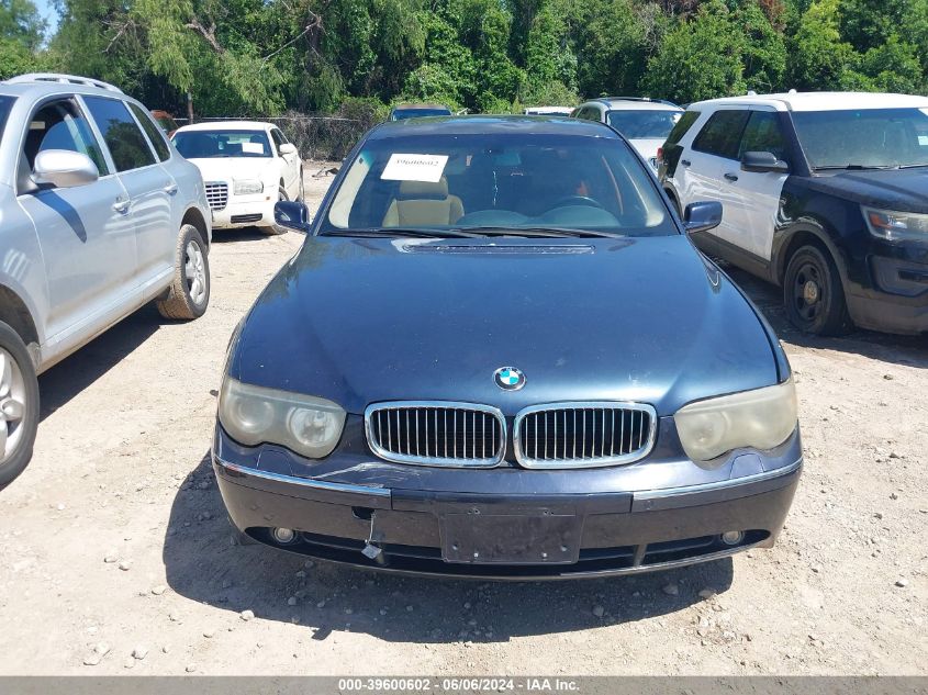 2003 BMW 745I VIN: WBAGL634X3DP67176 Lot: 39600602