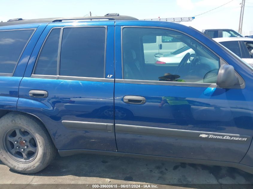 2002 Chevrolet Trailblazer Lt VIN: 1GNDS13S122496018 Lot: 39600615