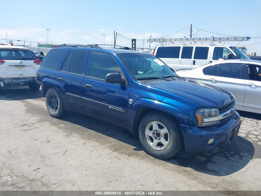 2002 Chevrolet Trailblazer Lt VIN: 1GNDS13S122496018 Lot: 39600615