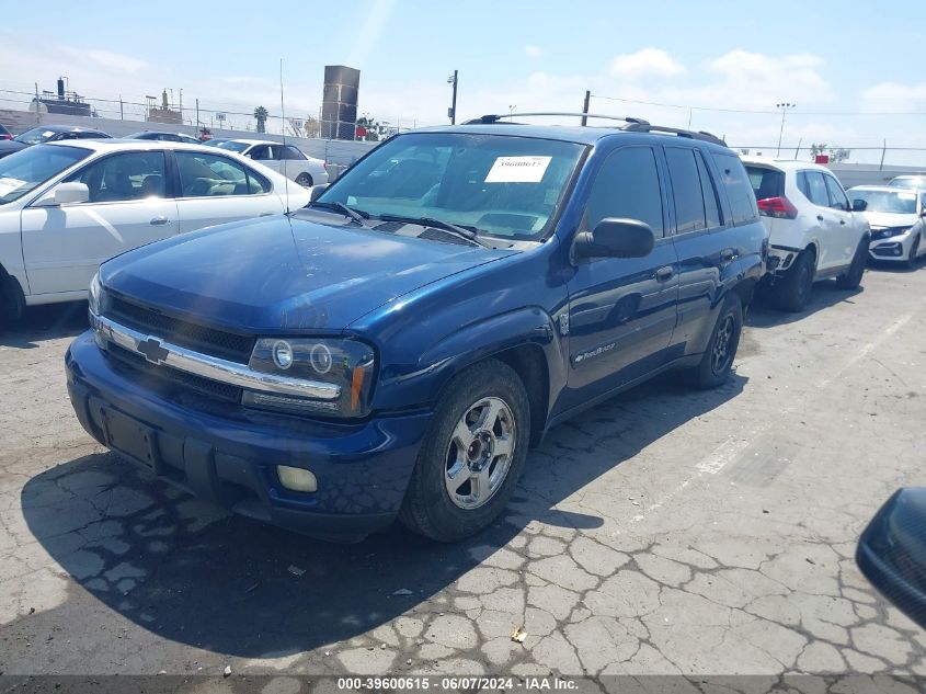 2002 Chevrolet Trailblazer Lt VIN: 1GNDS13S122496018 Lot: 39600615