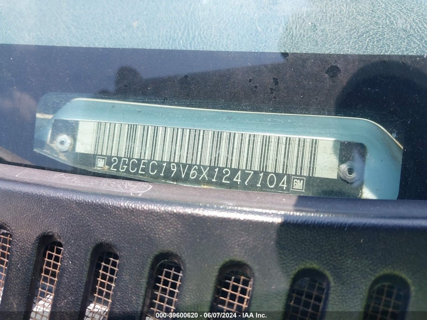 1999 Chevrolet Silverado 1500 Ls VIN: 2GCEC19V6X1247104 Lot: 39600620