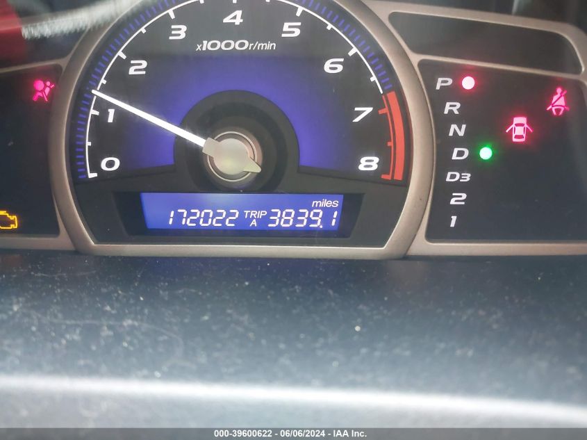 2008 Honda Civic Lx VIN: 1HGFA16538L006788 Lot: 39600622