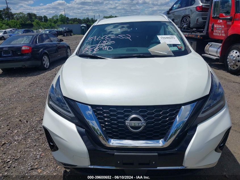 2023 Nissan Murano Sl Intelligent Awd VIN: 5N1AZ2CS2PC137495 Lot: 39600652