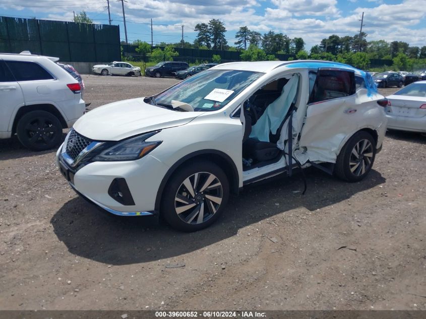 2023 Nissan Murano Sl Intelligent Awd VIN: 5N1AZ2CS2PC137495 Lot: 39600652