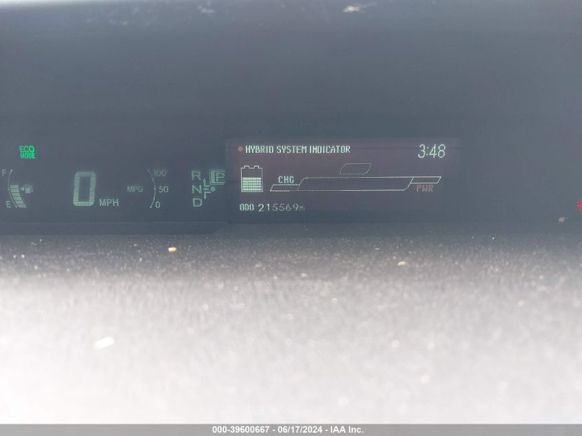 2010 Toyota Prius Ii VIN: JTDKN3DU9A0154572 Lot: 39600667