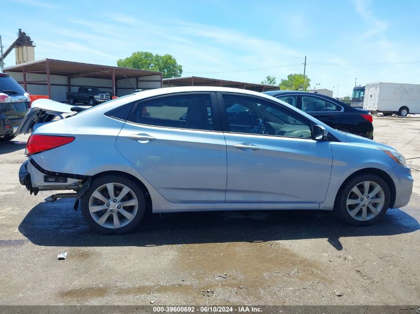 2012 Hyundai Accent Gls VIN: KMHCU4AE5CU169345 Lot: 39600692