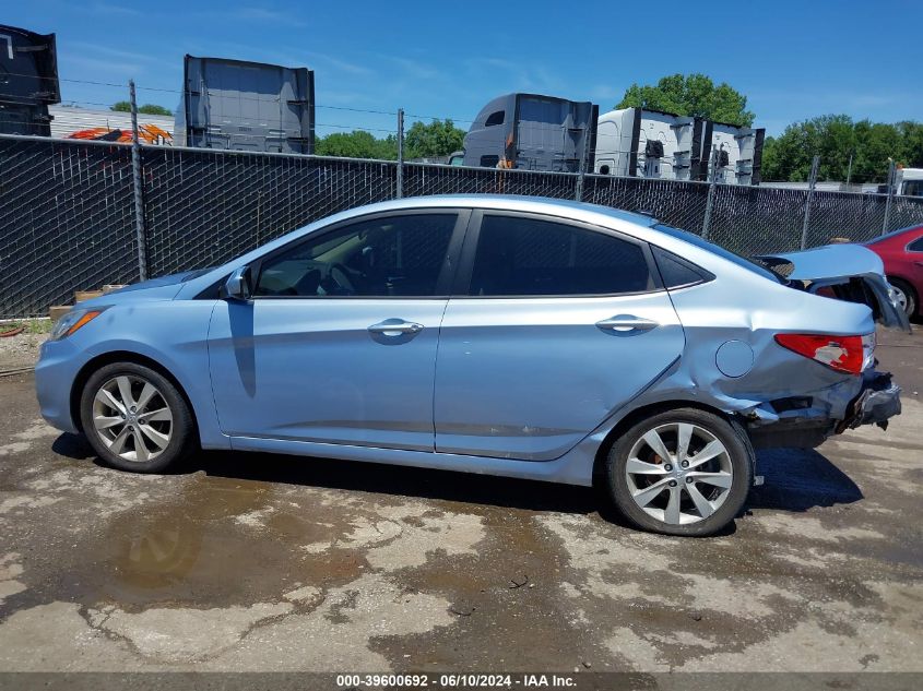 2012 Hyundai Accent Gls VIN: KMHCU4AE5CU169345 Lot: 39600692