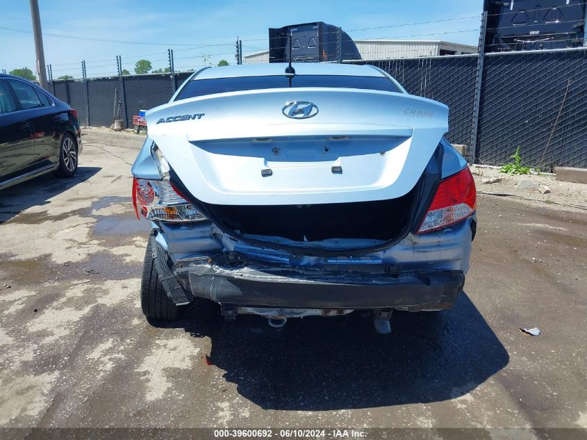 2012 Hyundai Accent Gls VIN: KMHCU4AE5CU169345 Lot: 39600692