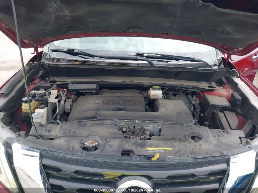 2018 Nissan Pathfinder S VIN: 5N1DR2MNXJC611304 Lot: 39600738