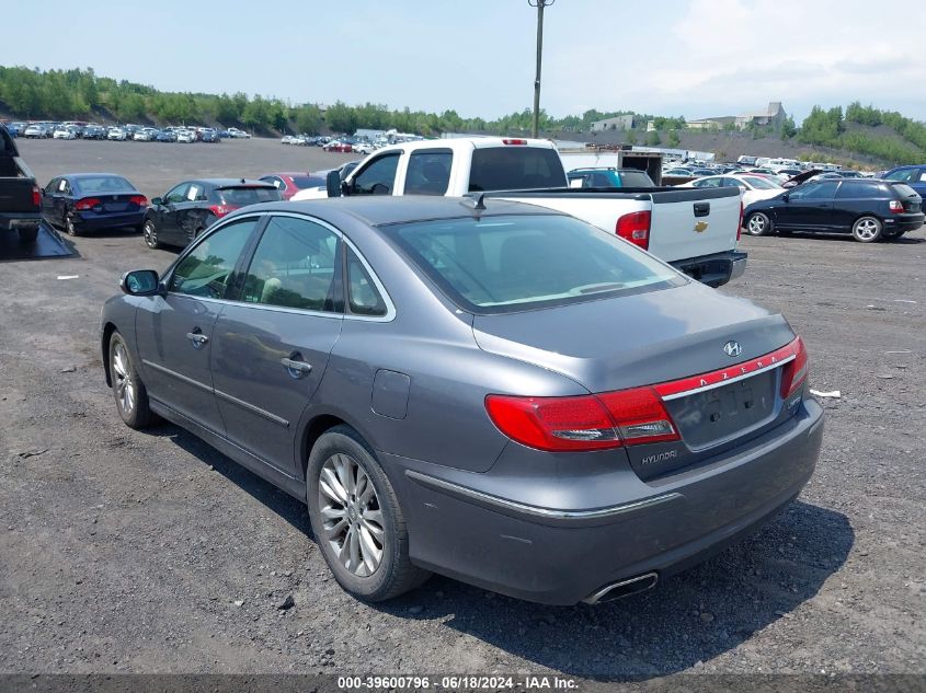 2011 Hyundai Azera Limited VIN: KMHFC4DF1BA537007 Lot: 39600796