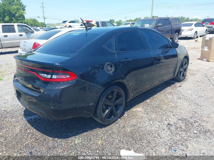 2015 Dodge Dart Sxt VIN: 1C3CDFBB1FD435358 Lot: 39600799