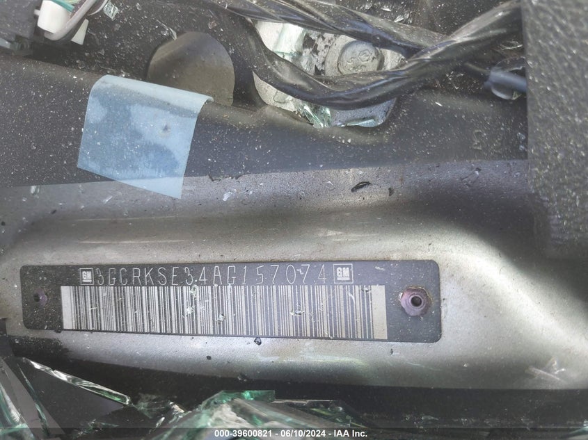 2010 Chevrolet Silverado 1500 Lt VIN: 3GCRKSE34AG157074 Lot: 39600821