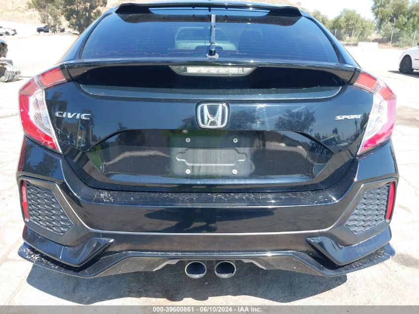 2018 Honda Civic Sport VIN: SHHFK7H45JU404871 Lot: 39600861