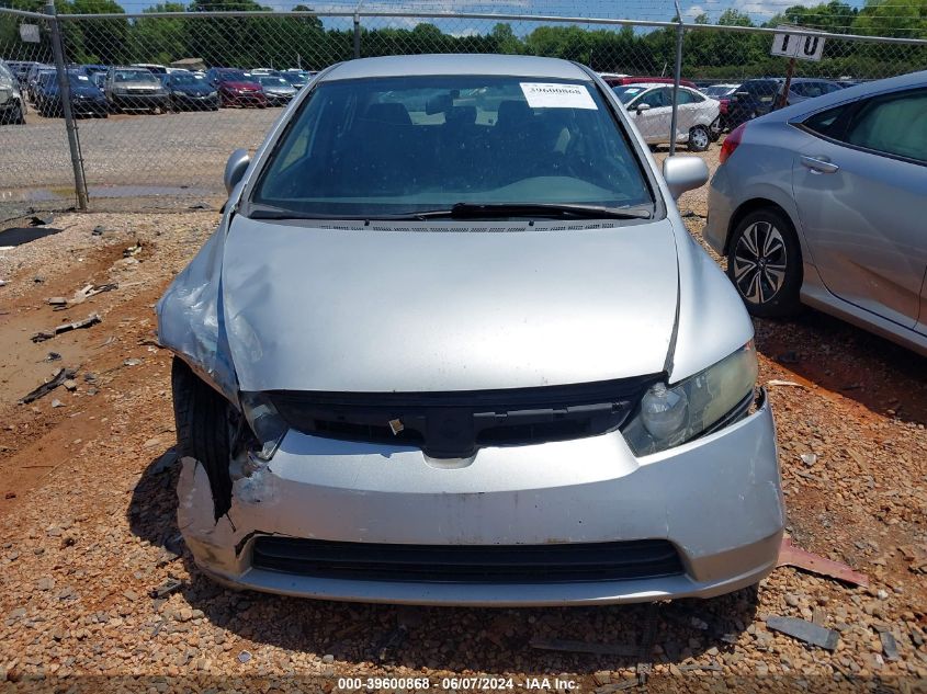 2007 Honda Civic Lx VIN: 1HGFA16547L027972 Lot: 39600868