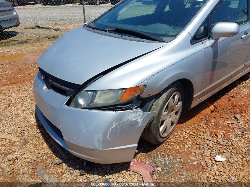 2007 Honda Civic Lx VIN: 1HGFA16547L027972 Lot: 39600868