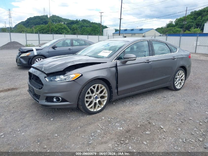 2013 Ford Fusion Titanium VIN: 3FA6P0K95DR211255 Lot: 39600879