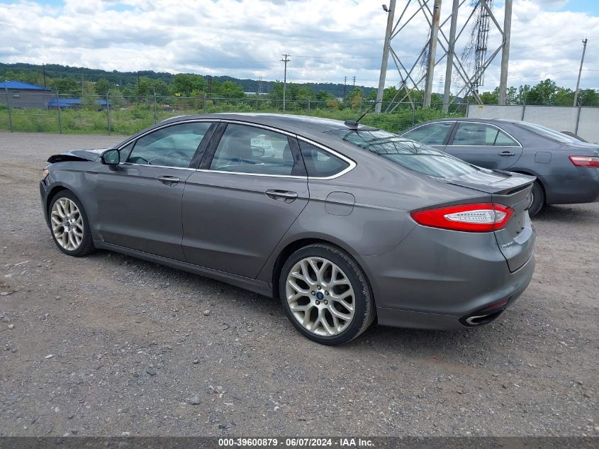 2013 Ford Fusion Titanium VIN: 3FA6P0K95DR211255 Lot: 39600879