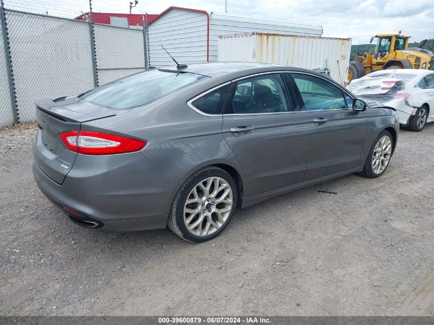 2013 Ford Fusion Titanium VIN: 3FA6P0K95DR211255 Lot: 39600879