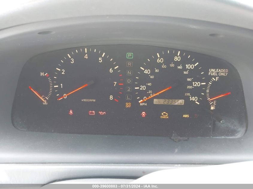 1998 Lexus Es 300 VIN: JT8BF28G8W0144066 Lot: 39600883