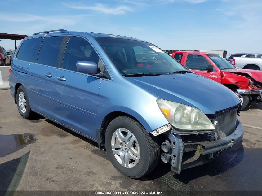 2007 Honda Odyssey Ex-L VIN: 5FNRL38727B132576 Lot: 39600931