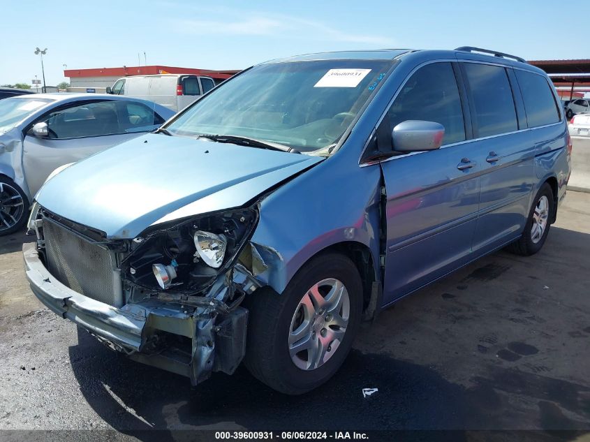 2007 Honda Odyssey Ex-L VIN: 5FNRL38727B132576 Lot: 39600931