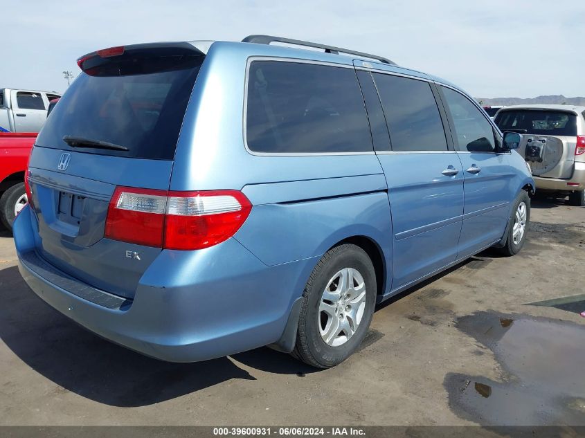 2007 Honda Odyssey Ex-L VIN: 5FNRL38727B132576 Lot: 39600931