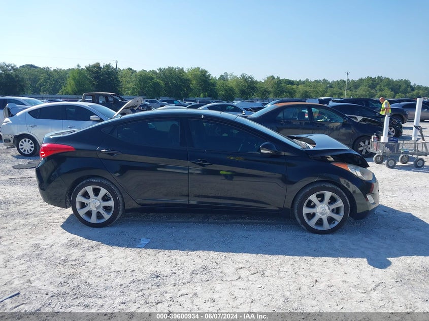 2013 Hyundai Elantra Limited VIN: KMHDH4AE2DU837287 Lot: 39600934