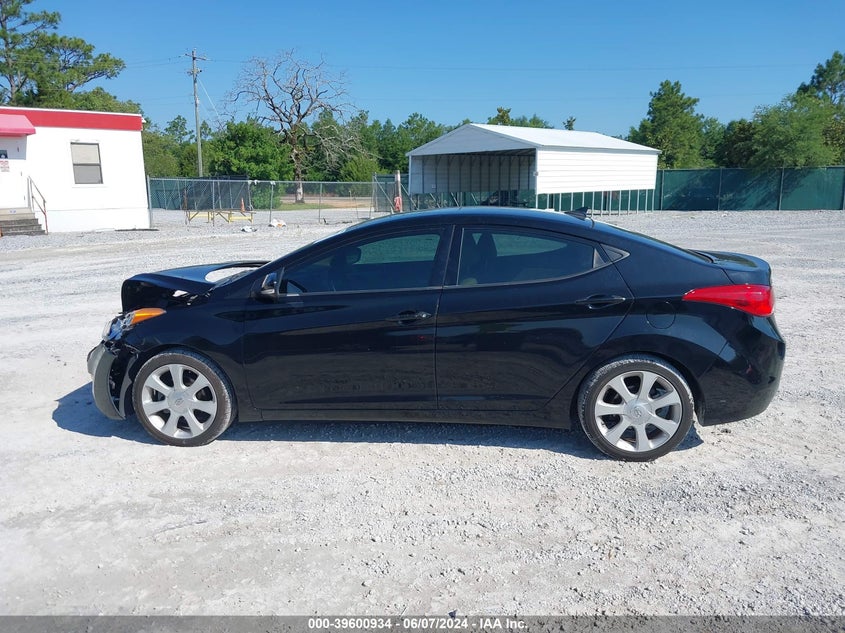 2013 Hyundai Elantra Limited VIN: KMHDH4AE2DU837287 Lot: 39600934