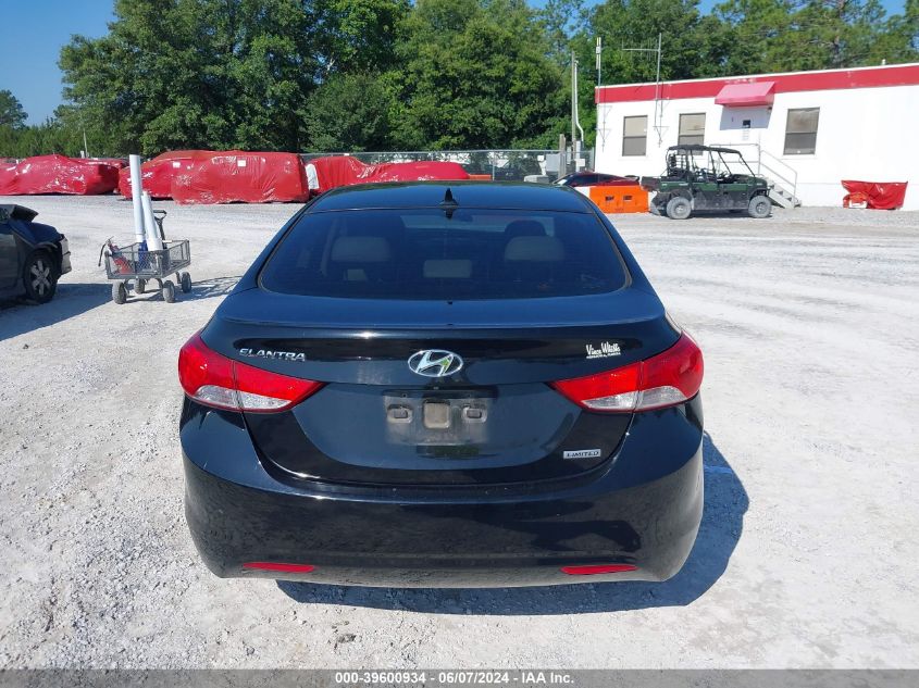 2013 Hyundai Elantra Limited VIN: KMHDH4AE2DU837287 Lot: 39600934