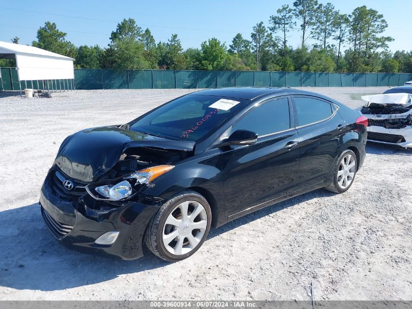 2013 Hyundai Elantra Limited VIN: KMHDH4AE2DU837287 Lot: 39600934