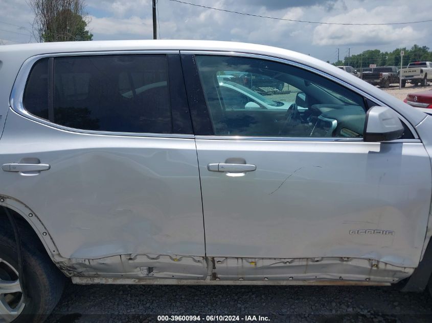 2018 GMC Acadia Sle-1 VIN: 1GKKNKLA2JZ165852 Lot: 39600994