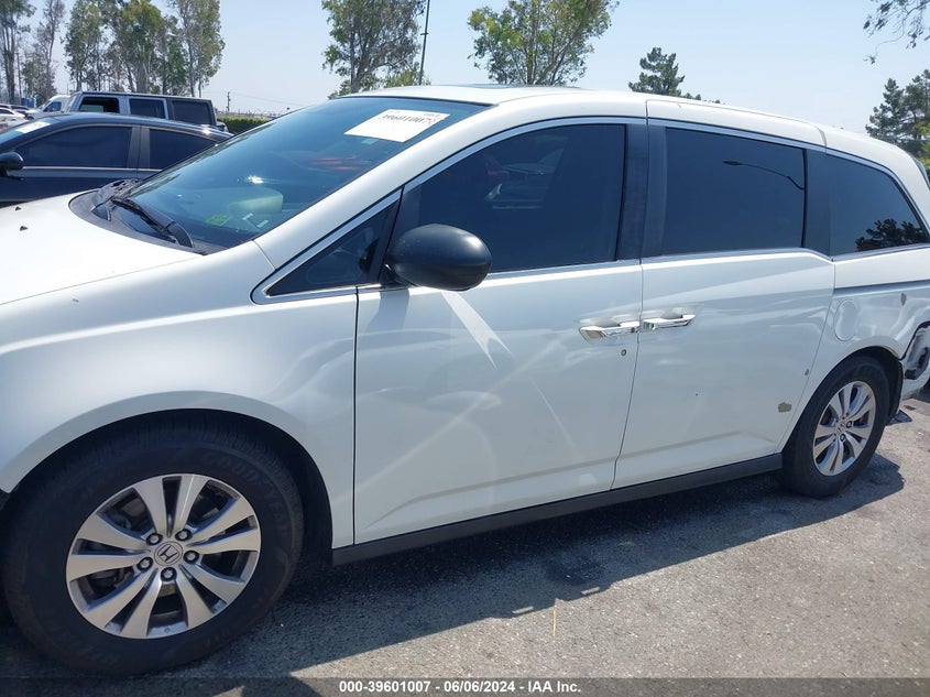2014 Honda Odyssey Ex-L VIN: 5FNRL5H63EB048881 Lot: 39601007