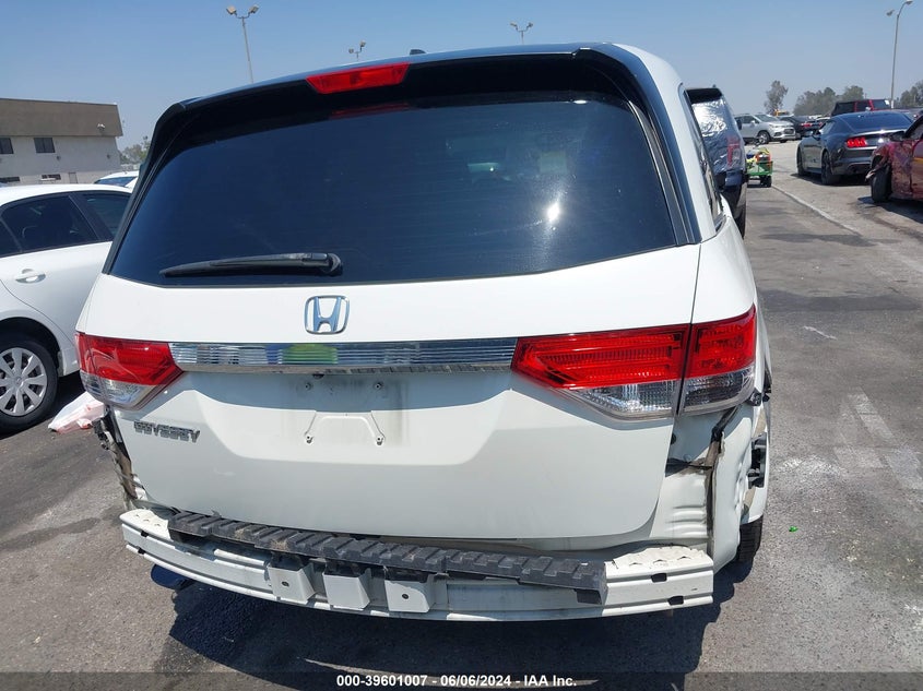 2014 Honda Odyssey Ex-L VIN: 5FNRL5H63EB048881 Lot: 39601007