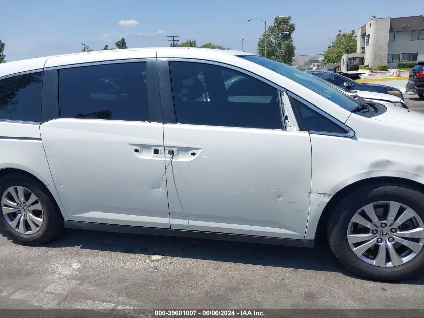 2014 Honda Odyssey Ex-L VIN: 5FNRL5H63EB048881 Lot: 39601007