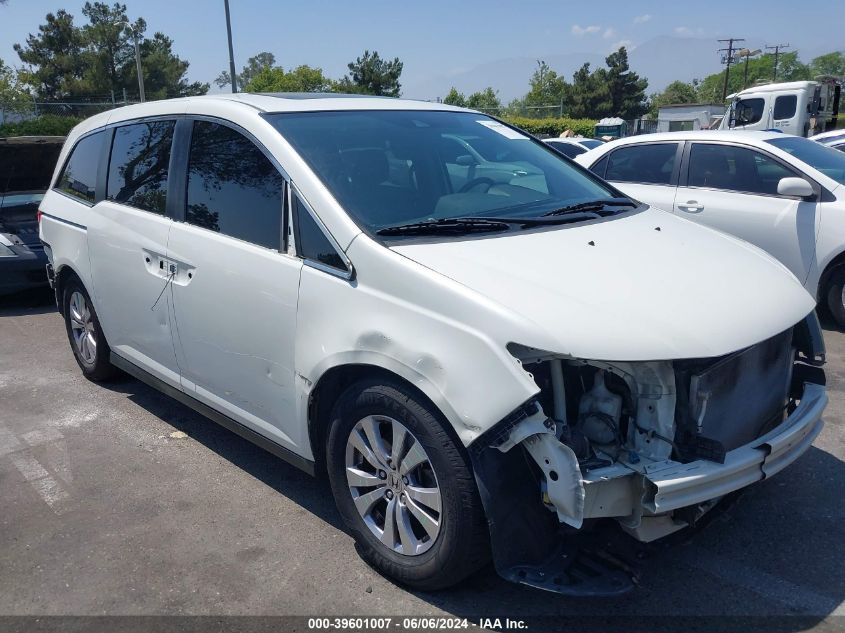 2014 Honda Odyssey Ex-L VIN: 5FNRL5H63EB048881 Lot: 39601007