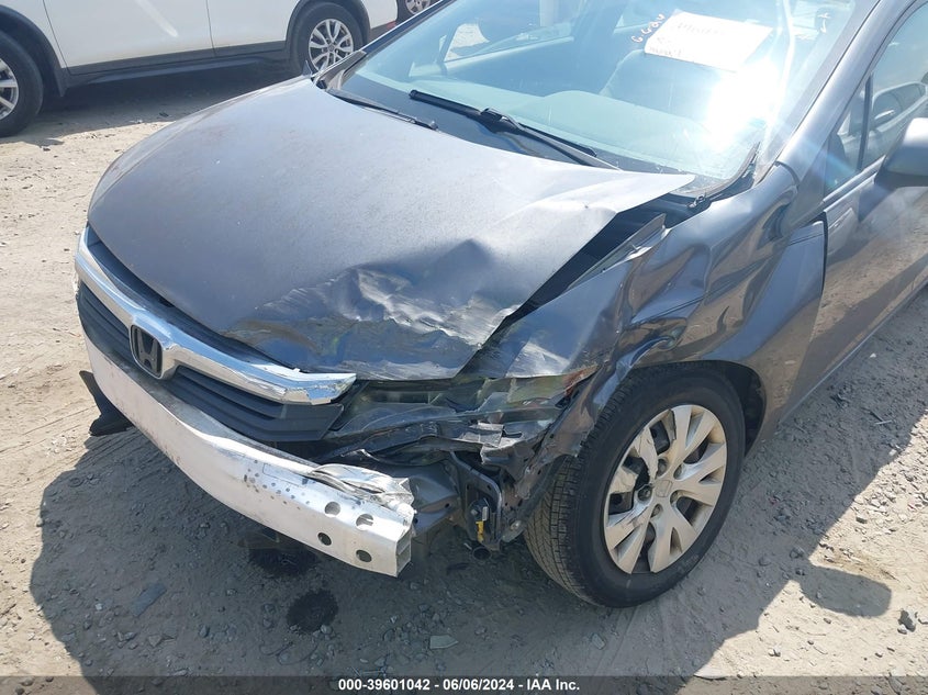 2012 Honda Civic Lx VIN: 19XFB2F54CE066324 Lot: 39601042